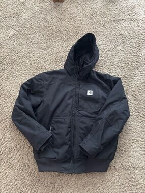 Carhartt Black Hooded Insulated Puffer Jacket